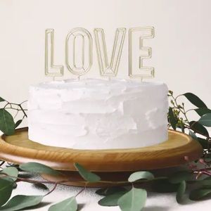 LOVE Lettering Cake Toppers